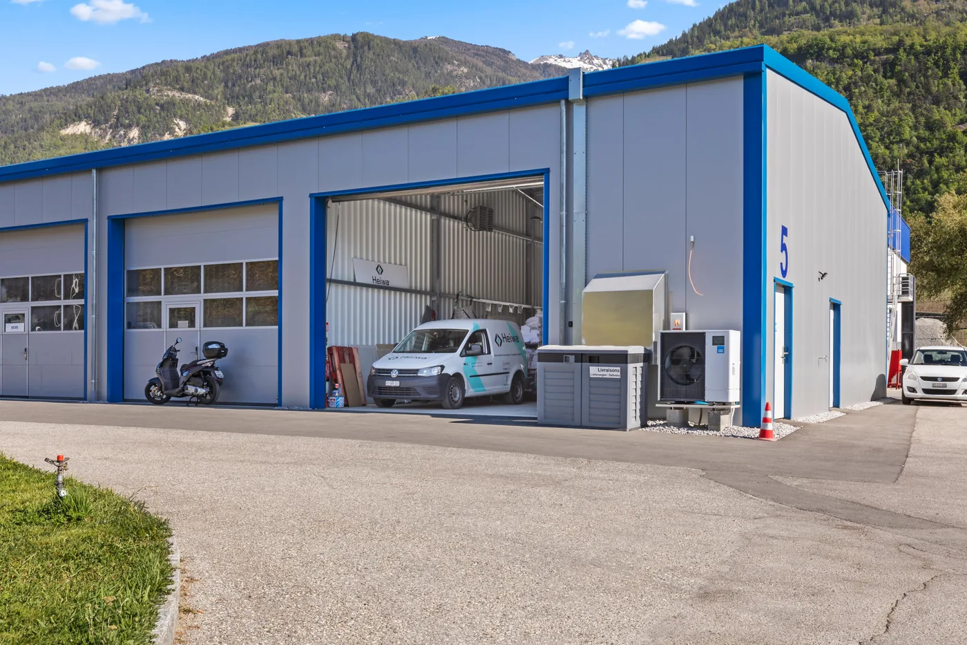 The Heiwa depot in Valais