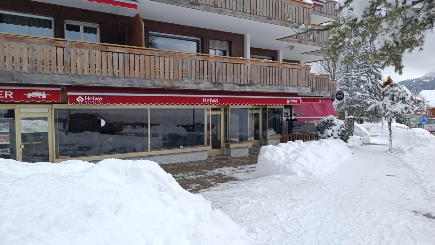 The Heiwa agency in the snow in Crans-Montana